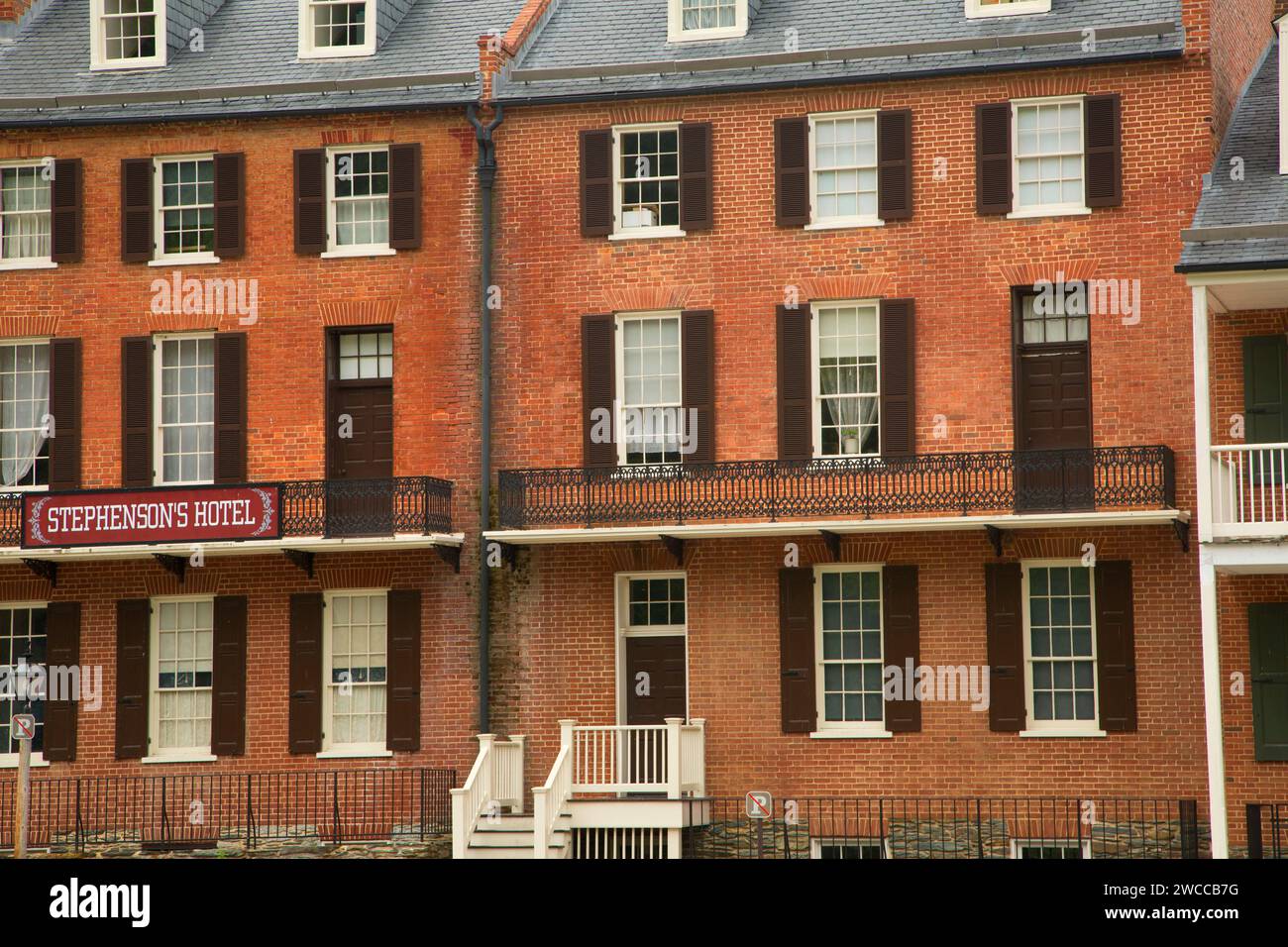 Stephenson's Hotel, harpers Ferry National Historical Park, West Virginia Foto Stock