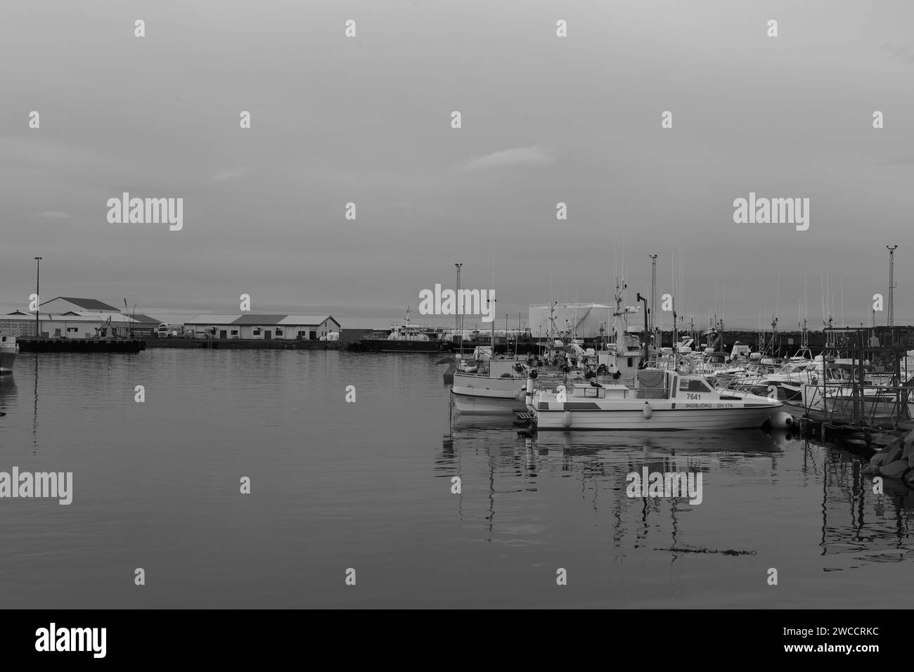 Ólafsvík è una piccola città dell'Islanda sul lato settentrionale della penisola dello Snæfellsnes Foto Stock