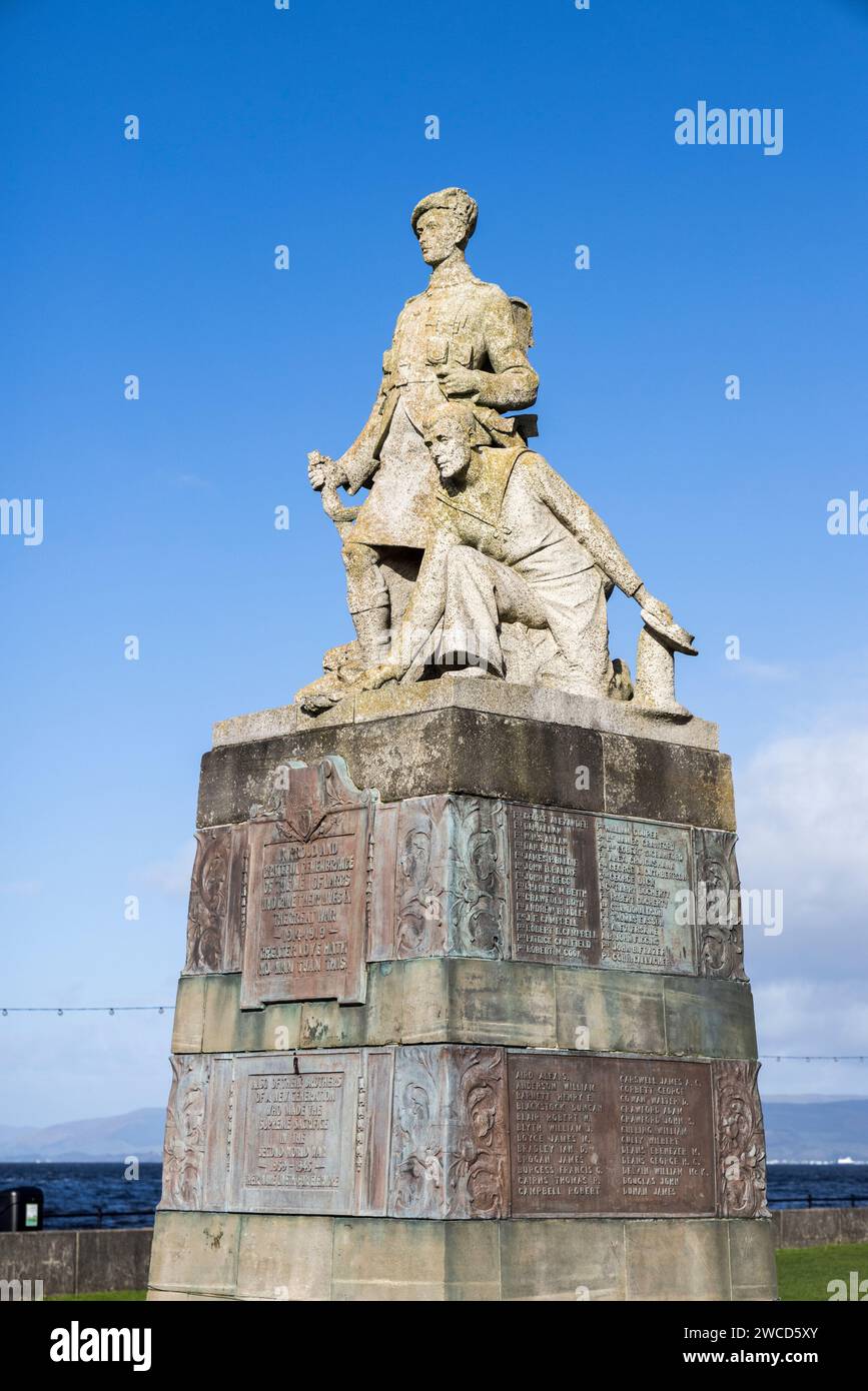War Memorial, Largs, Scozia, Regno Unito Foto Stock
