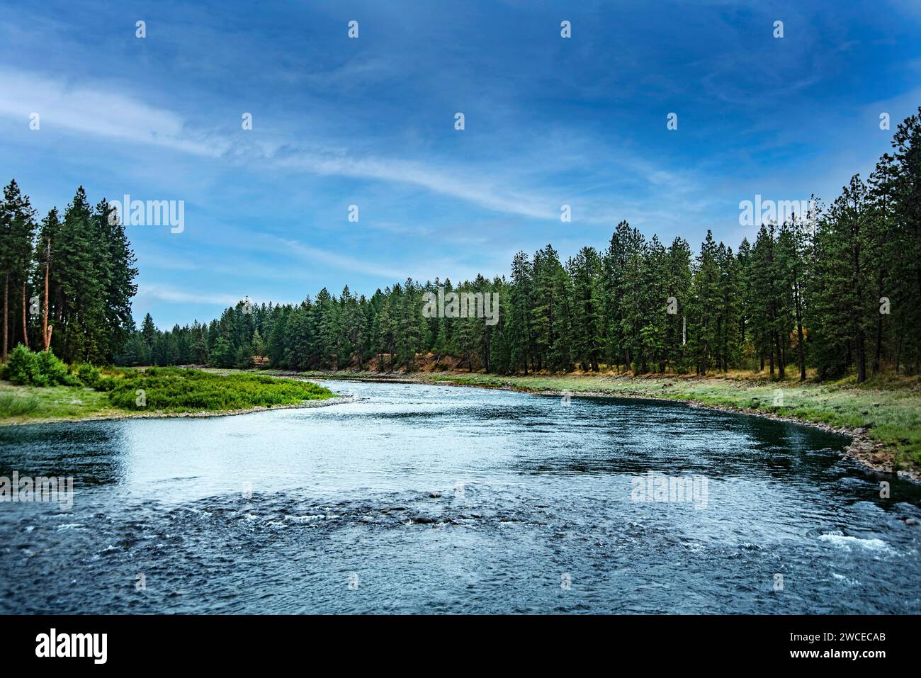 Spokane River, Spokane County, Washington Foto Stock