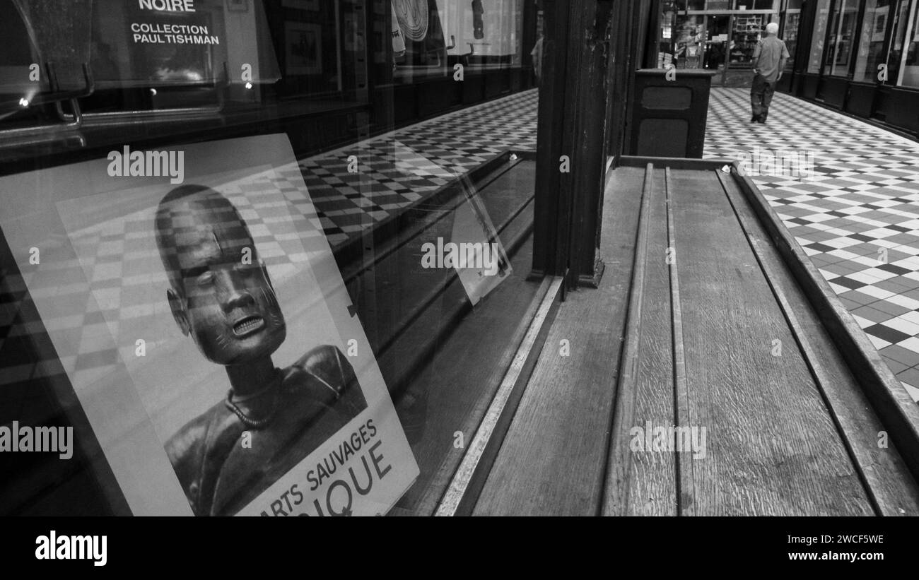 Libreria a Passage Jouffroy, Parigi, Francia Foto Stock