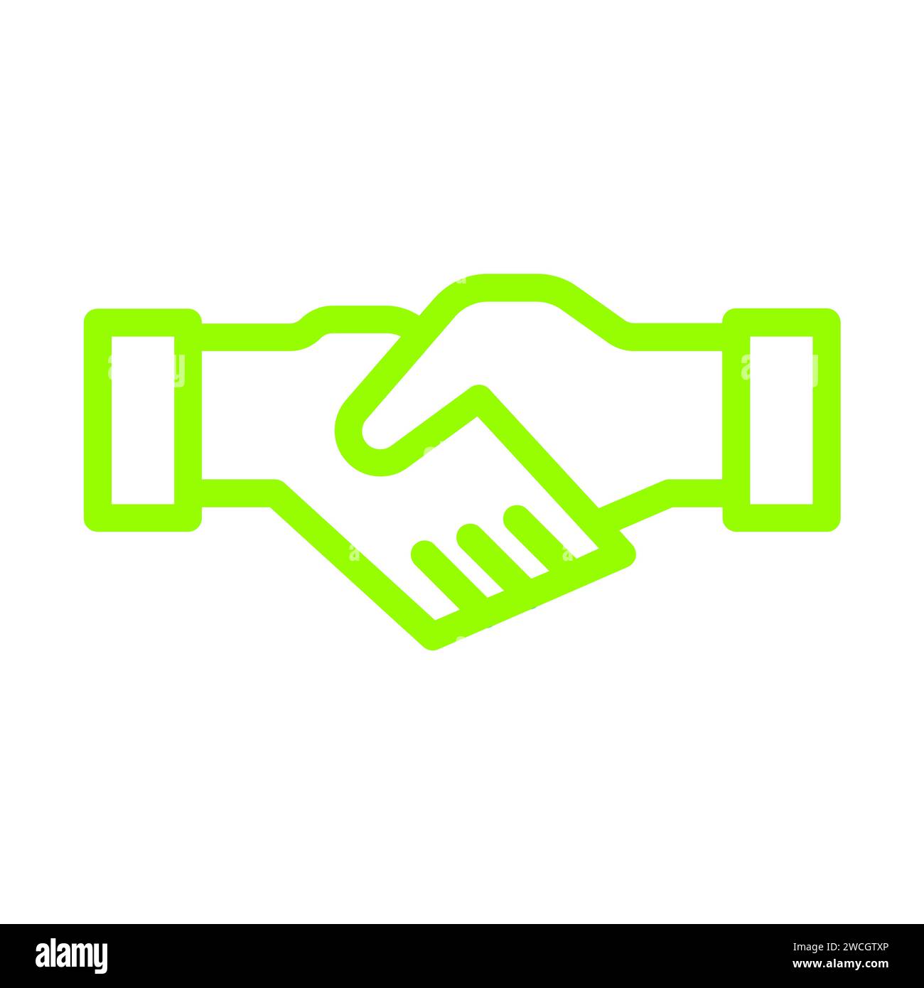 Icona linea handshake Illustrazione Vettoriale