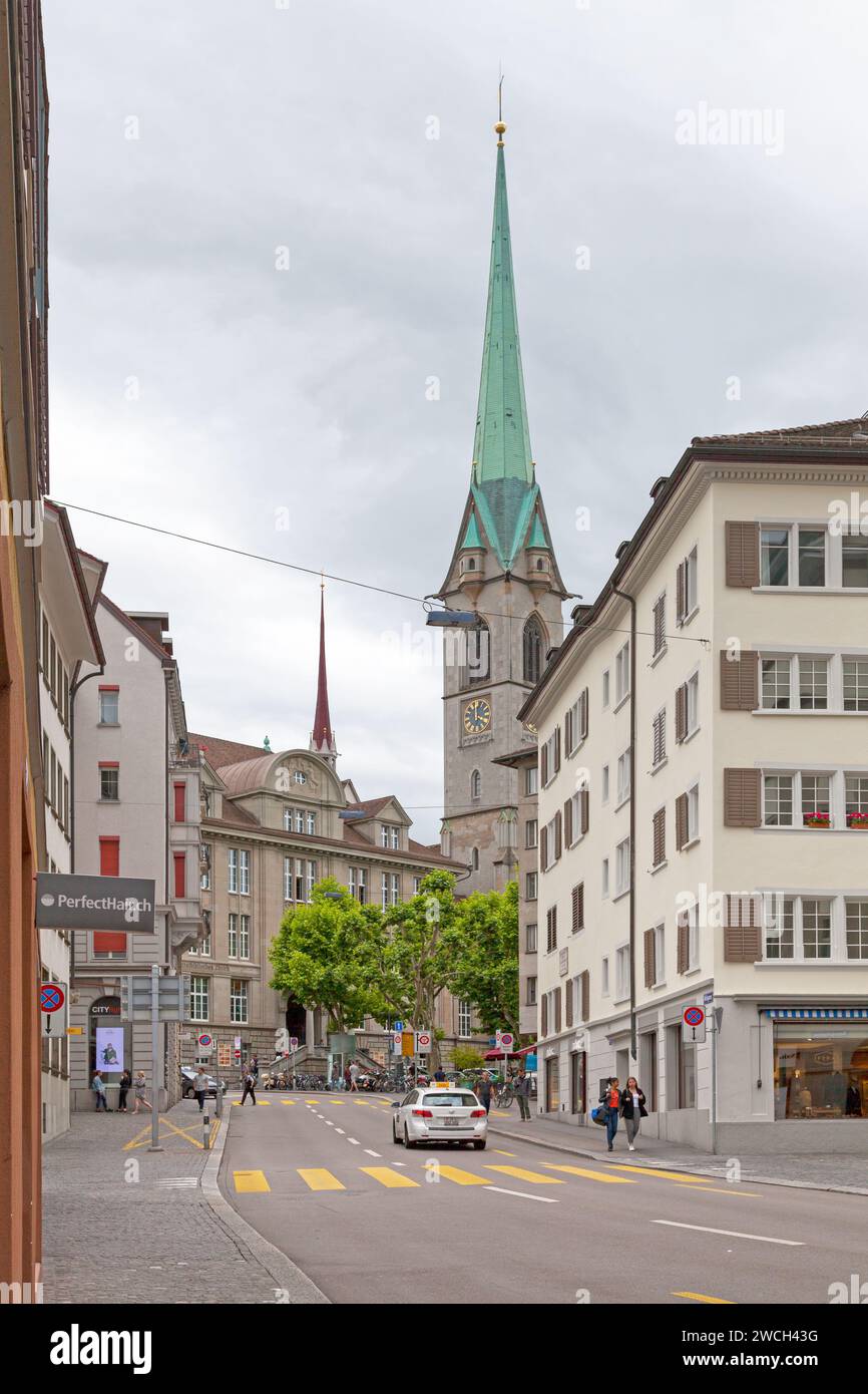Zurigo, Svizzera - 12 giugno 2018: La Zentralbibliothek Zürich (Biblioteca centrale di Zürich) è la biblioteca principale della città e dell'Università di Züric Foto Stock