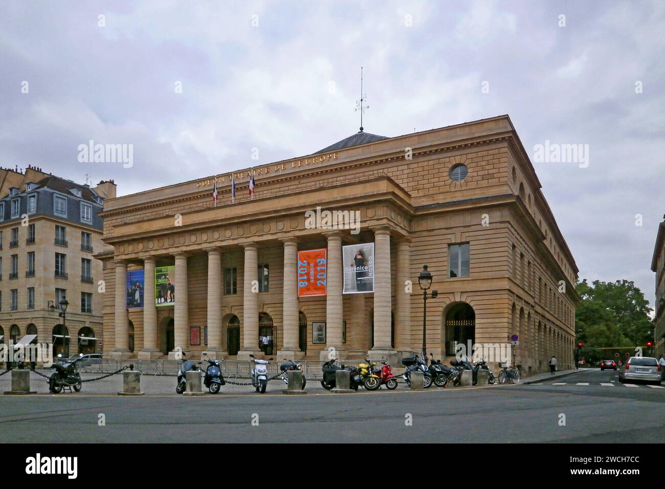 Parigi, Francia - maggio 29 2018: L'Odéon-Théâtre de l'Europe (ex Théâtre de l'Odéon) è uno dei sei teatri nazionali della Francia. Si trova a Foto Stock