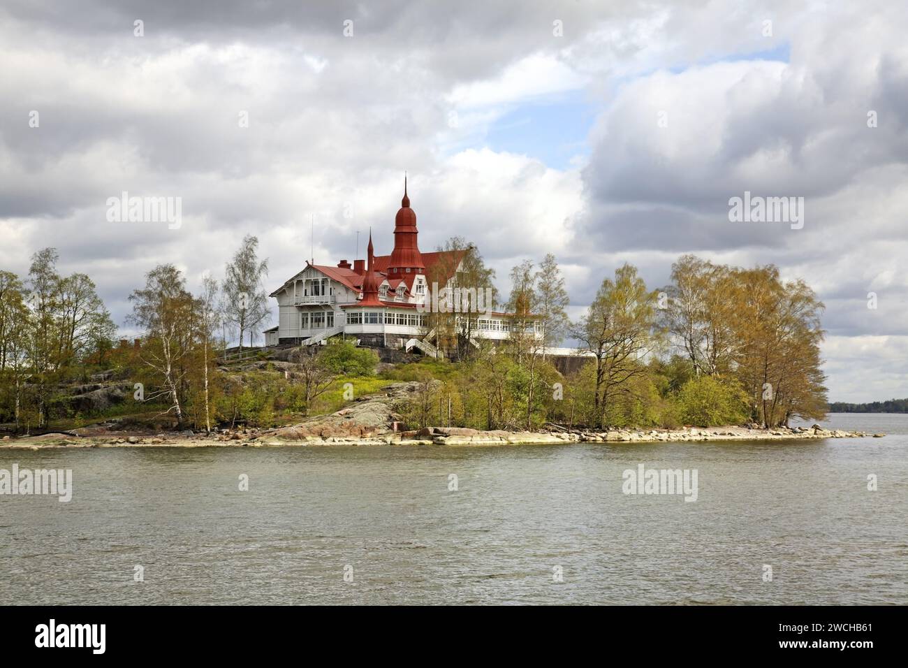 Luoto isola di Helsinki. Finlandia Foto Stock