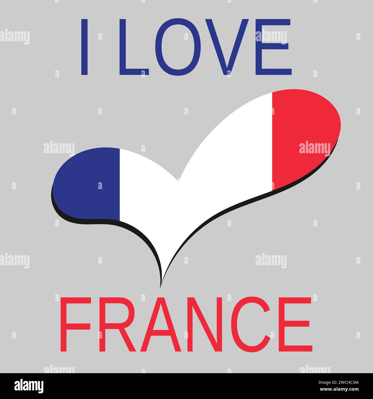 Emblema Della Francia Con I Colori Della Bandiera Del Francese