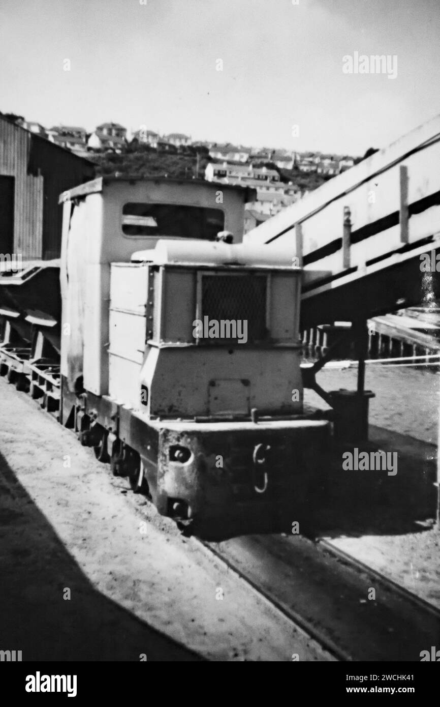 Amalgamata Roadstone Industrial Quarry Railway, Penlee, Newlyn Cornwall 1970 poco prima della chiusura Foto Stock