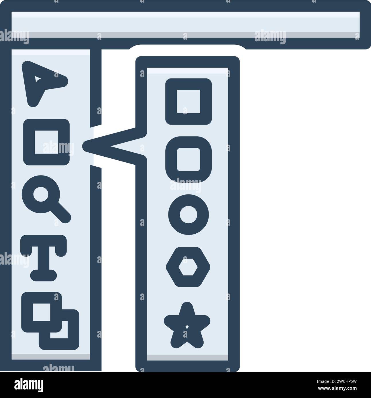 Icona della barra degli strumenti Illustrazione Vettoriale