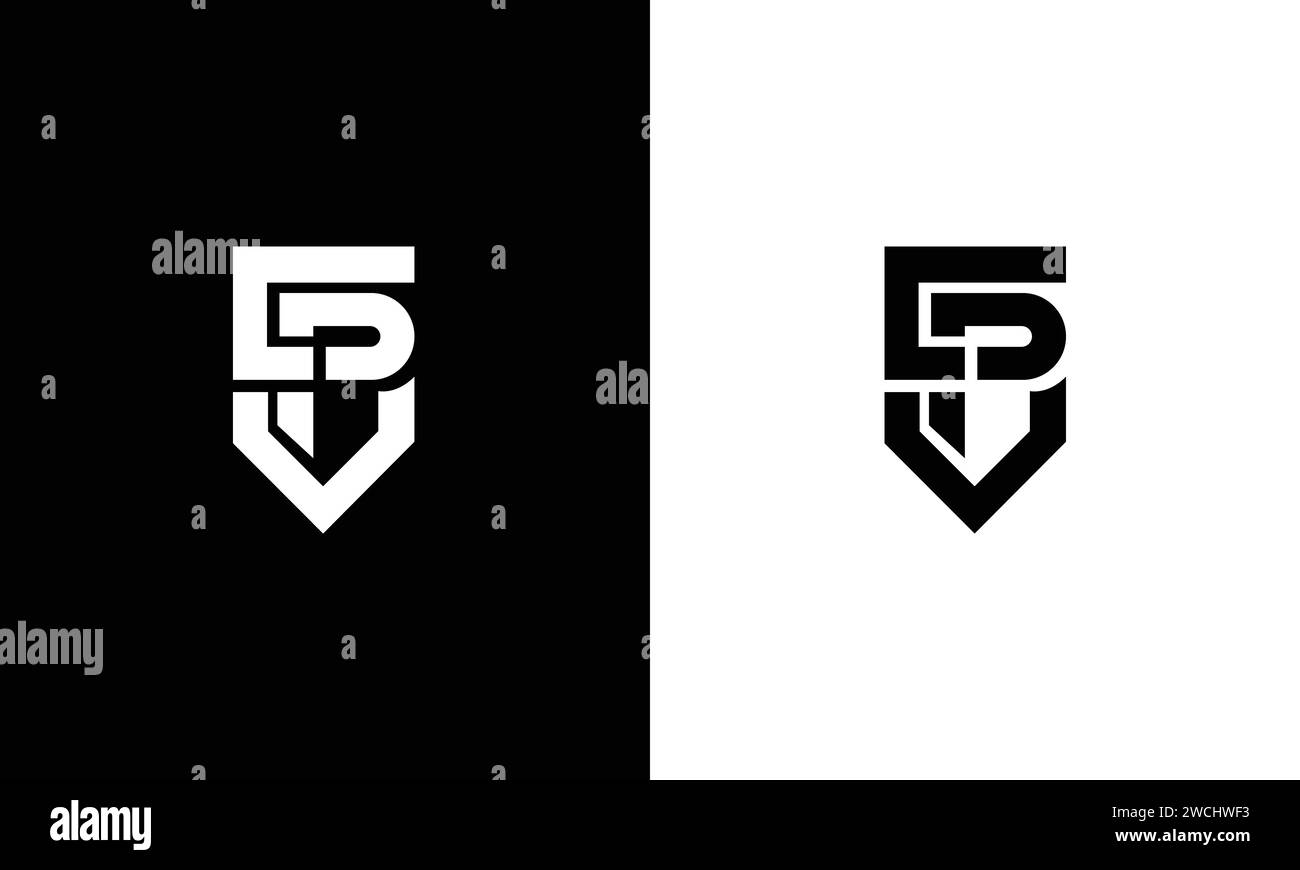 Design modello logo EP lettera iniziale Illustrazione Vettoriale