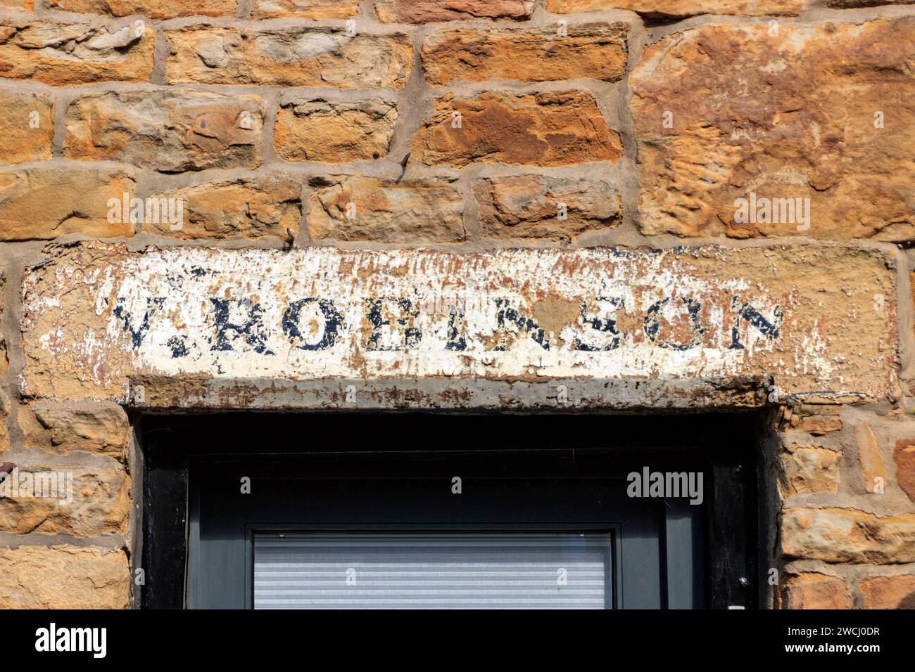 Cartello fantasma nel villaggio di Chipping, Lancashire. Foto Stock