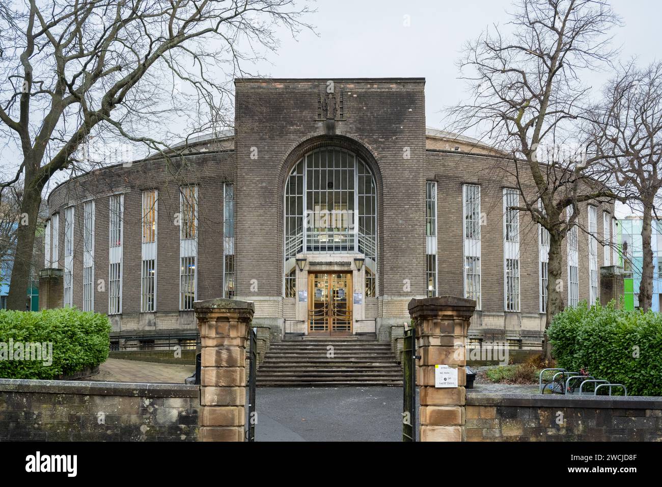 McMillan Reading Room, University Avenue, Università di Glasgow, Scozia, Regno Unito Foto Stock