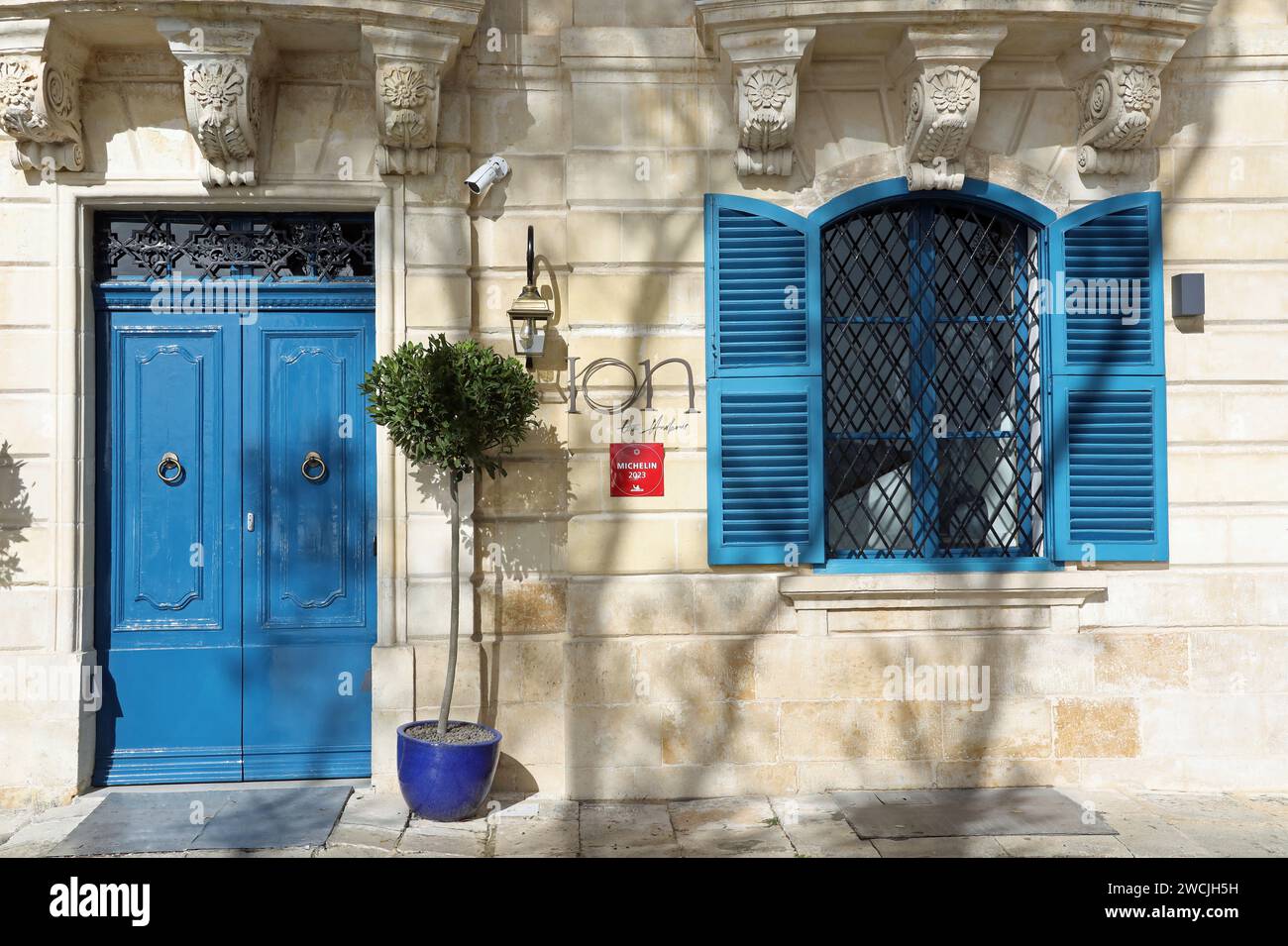 Ristorante Michelin 2023 Ion the Harbour a la Valletta Foto Stock