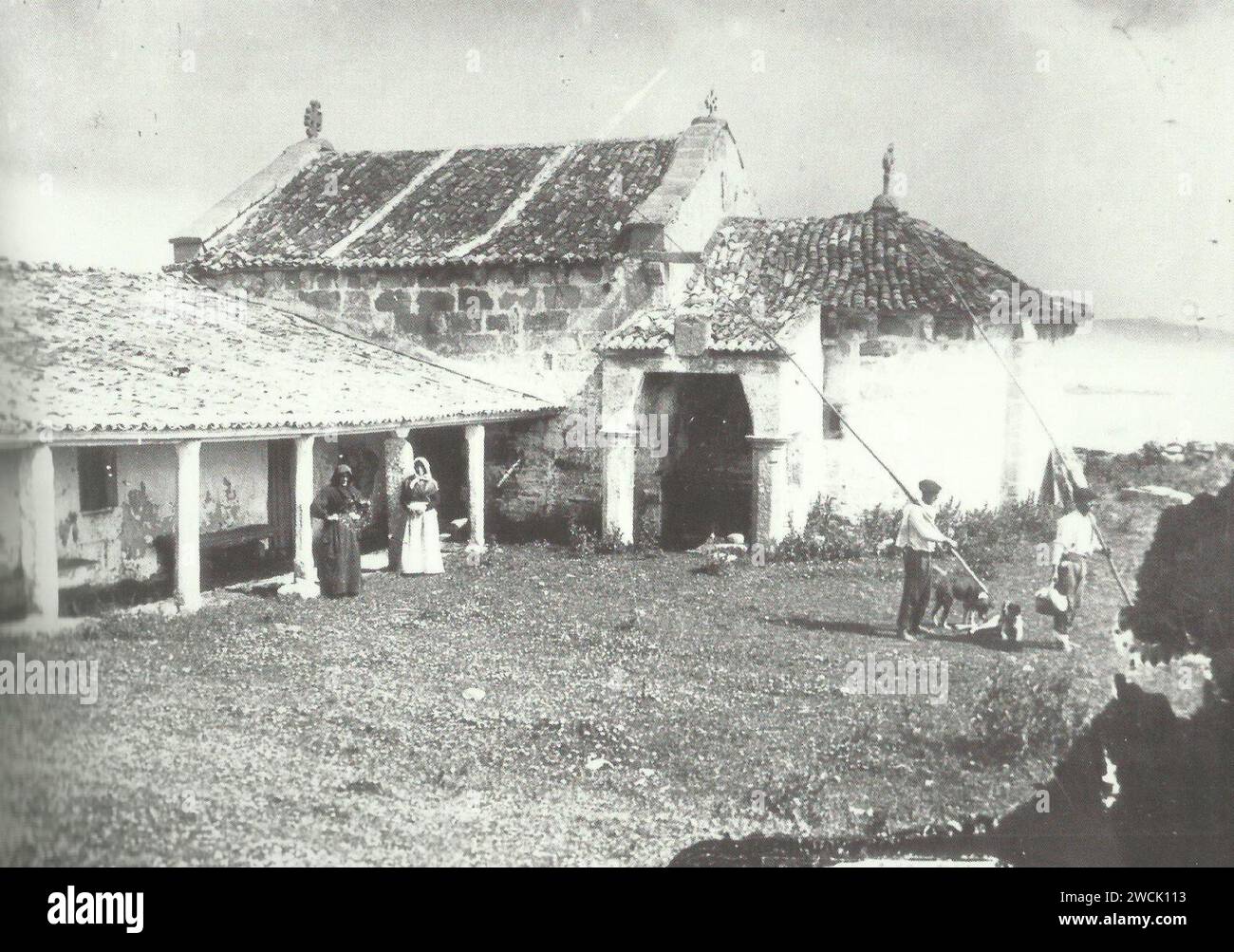 A Lanzada (Almanaque Gallego 1910). Foto Stock