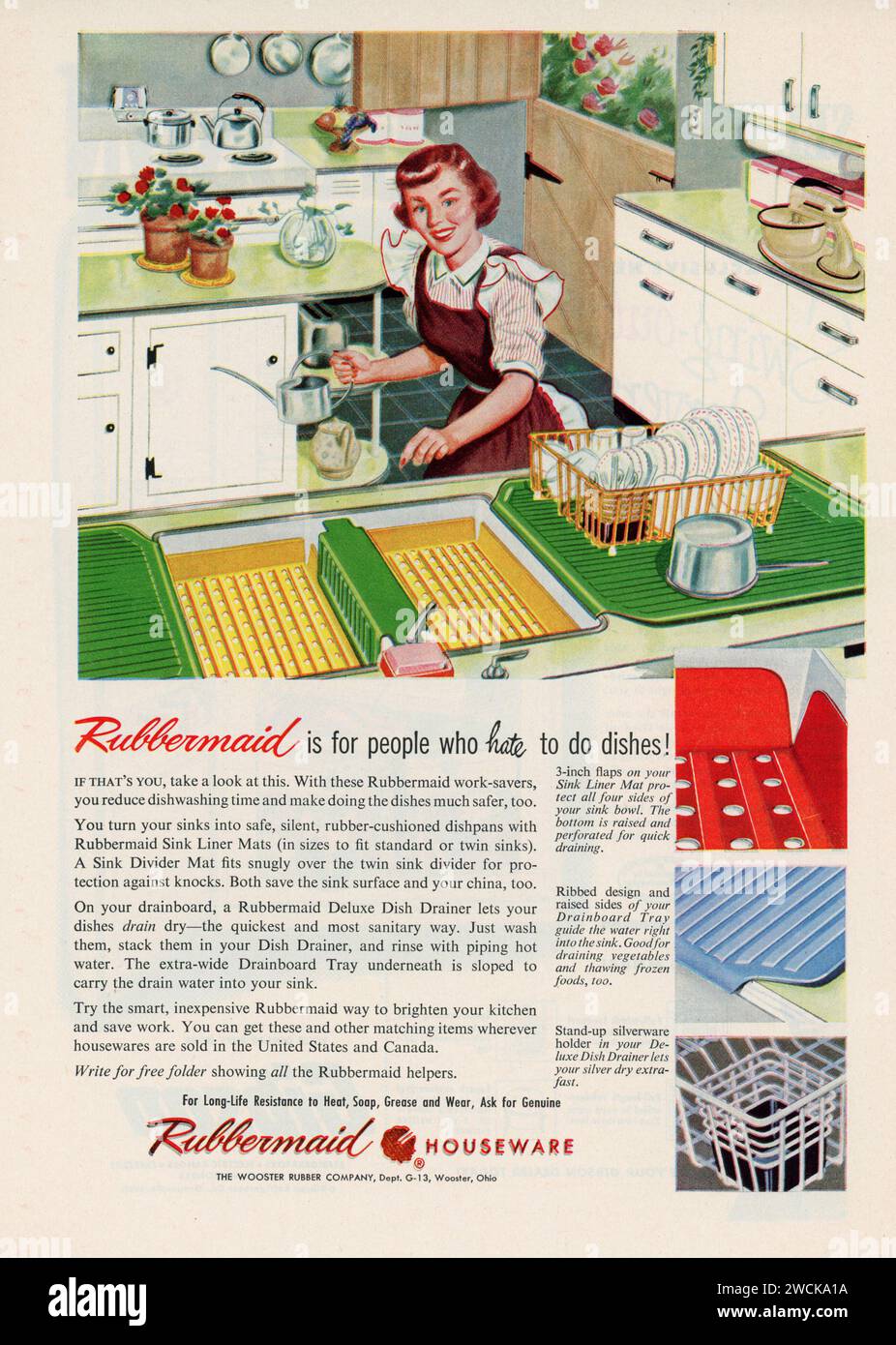Vintage 'Good Housekeeping' Magazine febbraio 1953 Issue Advert, USA Foto Stock