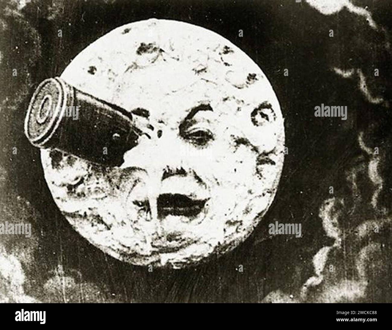 Viaggio sulla Luna (le Voyage dans la Lune). Foto Stock