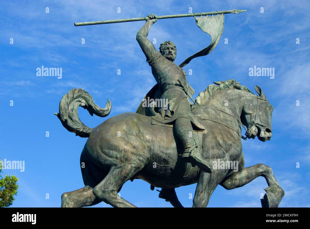 El Cid Campeador statua, Balboa Park, San Diego, California Foto Stock