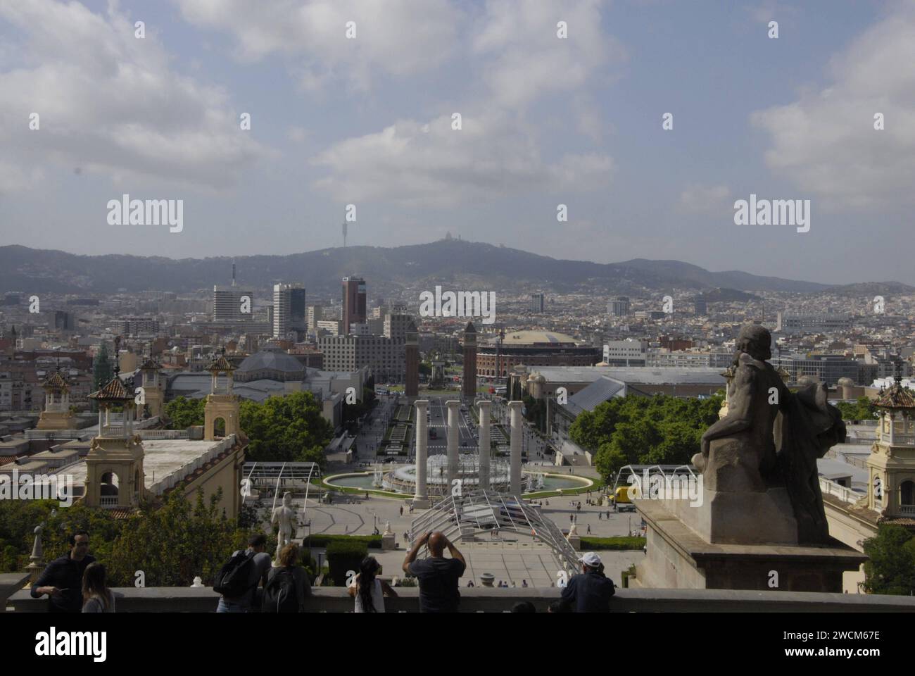 BARCELLONA /SPAGNA _27 maggio 2015_Vista panoramica della città di Barcellona Foto Stock