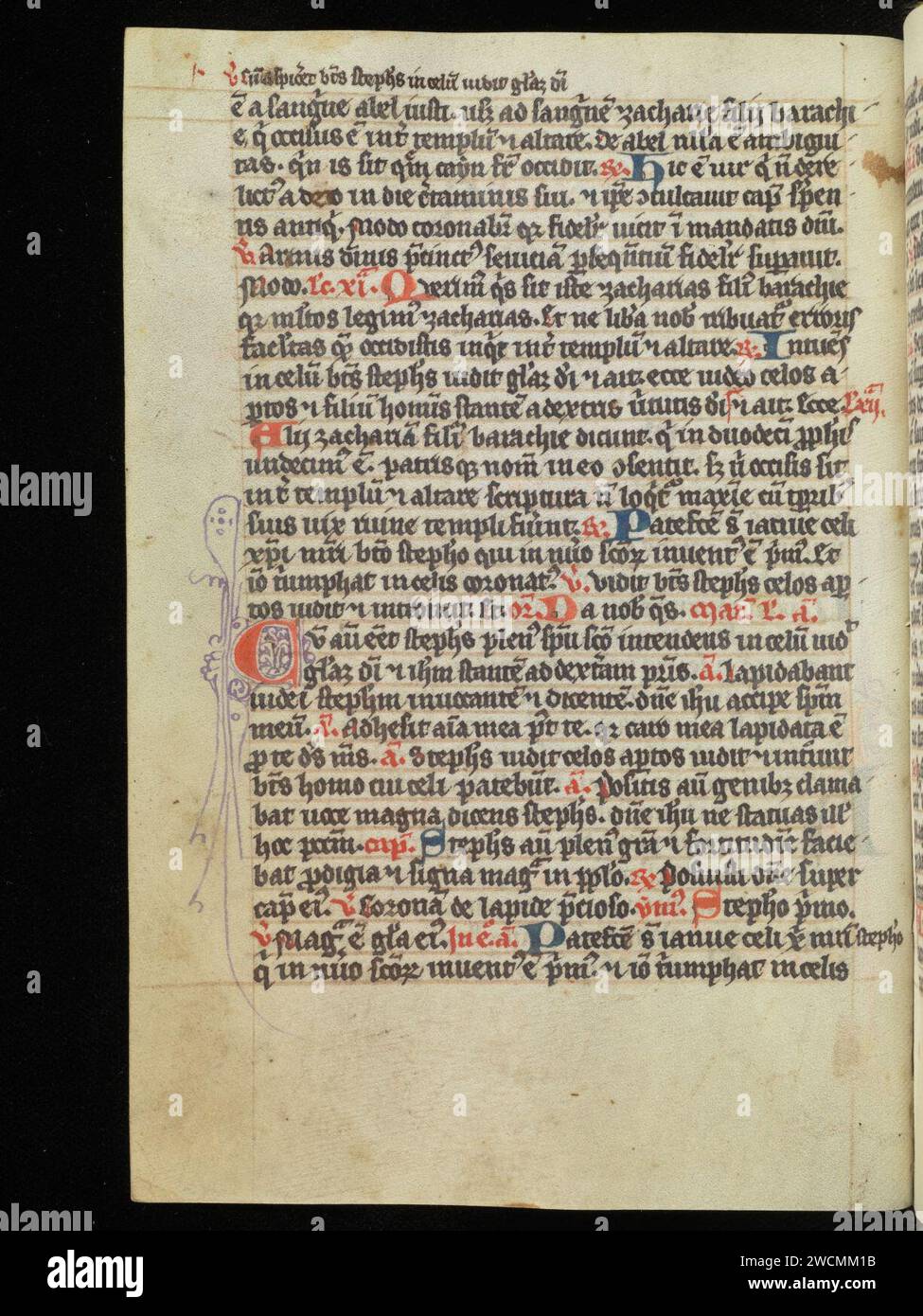 Aarau, Aargauer Kantonsbibliothek, MsMurQ 7, F. 35v – Breviarium monasticum. Foto Stock