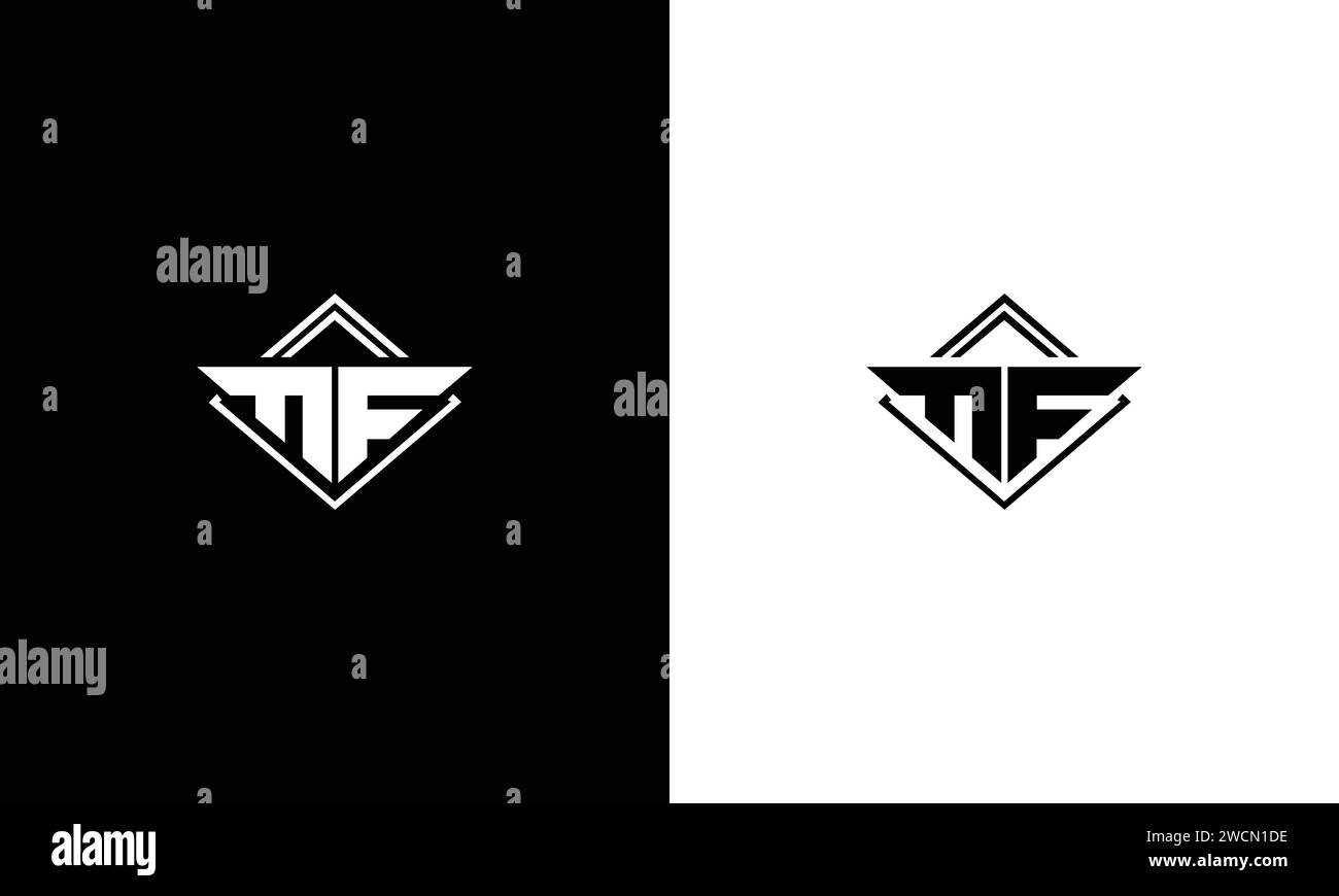 Logo MF Letter Illustrazione Vettoriale