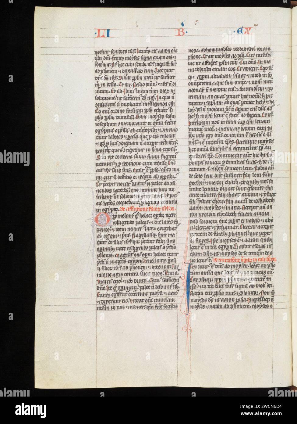 Aarau, Aargauer Kantonsbibliothek, MsWettF 9, F. 33v – Petrus Comestor, Alexander de Villa dei, Petrus Pictaviensis. Foto Stock