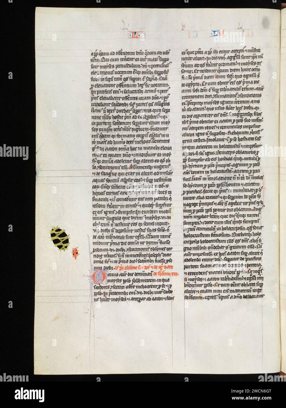 Aarau, Aargauer Kantonsbibliothek, MsWettF 9, F. 51v – Petrus Comestor, Alexander de Villa dei, Petrus Pictaviensis. Foto Stock