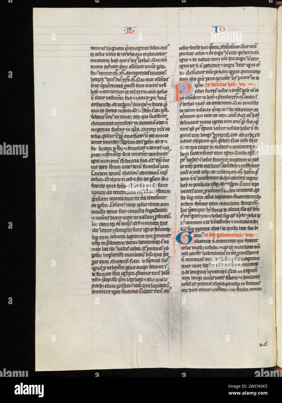 Aarau, Aargauer Kantonsbibliothek, MsWettF 9, F. 72v – Petrus Comestor, Alexander de Villa dei, Petrus Pictaviensis. Foto Stock