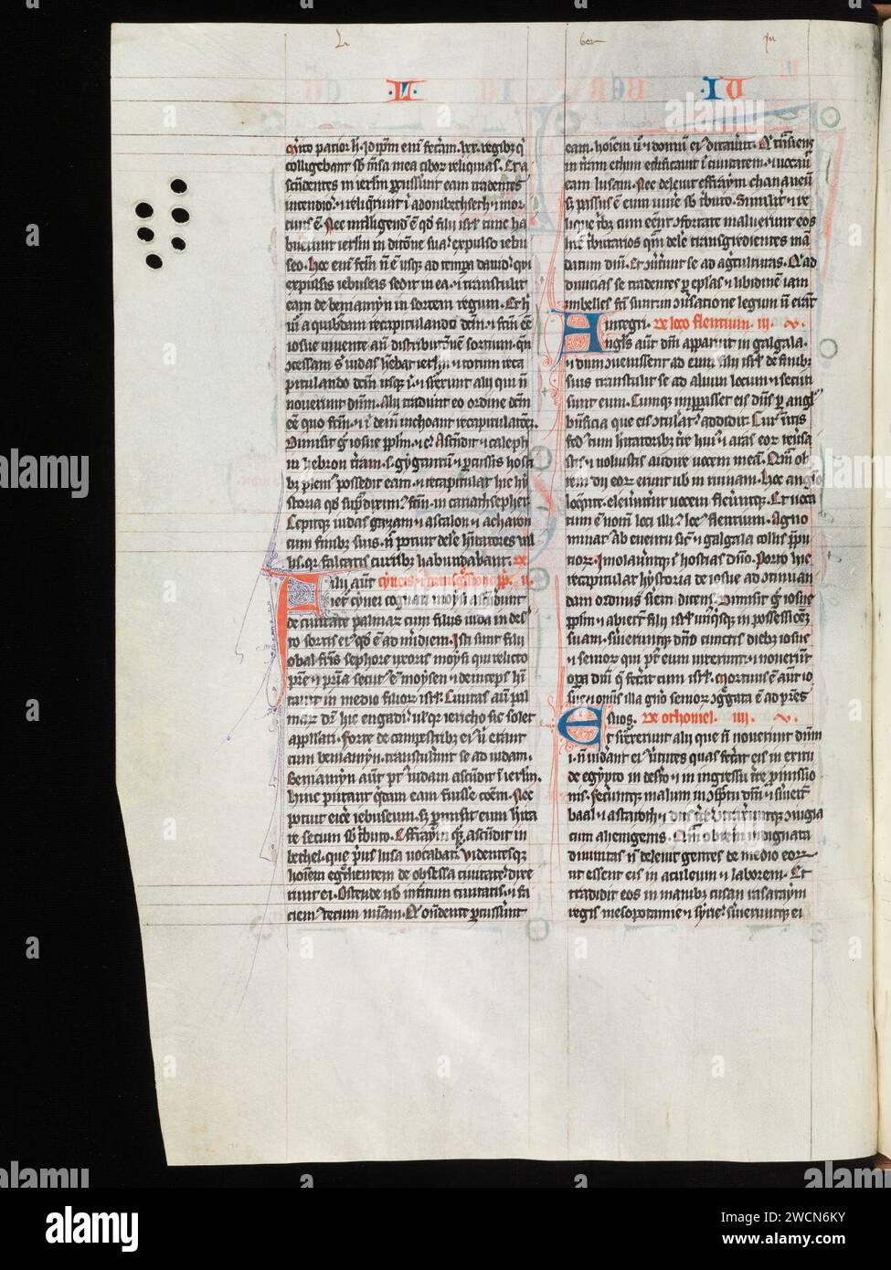 Aarau, Aargauer Kantonsbibliothek, MsWettF 9, F. 75v – Petrus Comestor, Alexander de Villa dei, Petrus Pictaviensis. Foto Stock