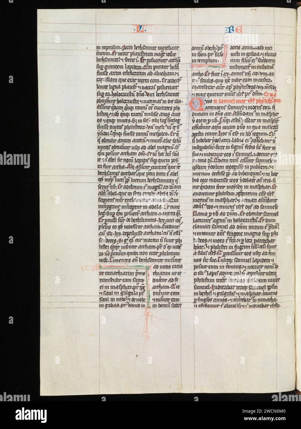 Aarau, Aargauer Kantonsbibliothek, MsWettF 9, F. 85v – Petrus Comestor, Alexander de Villa dei, Petrus Pictaviensis. Foto Stock