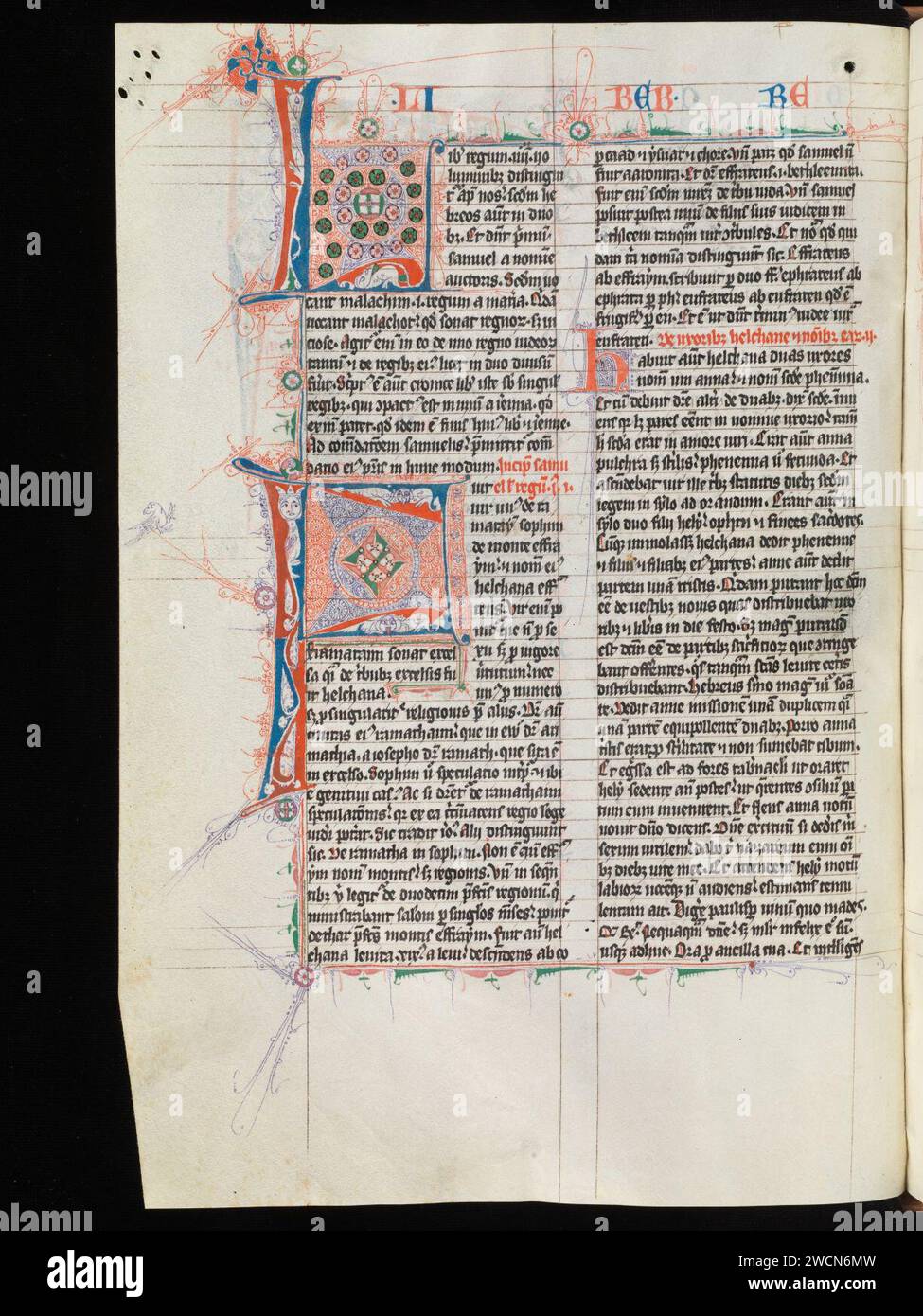 Aarau, Aargauer Kantonsbibliothek, MsWettF 9, F. 83v – Petrus Comestor, Alexander de Villa dei, Petrus Pictaviensis. Foto Stock