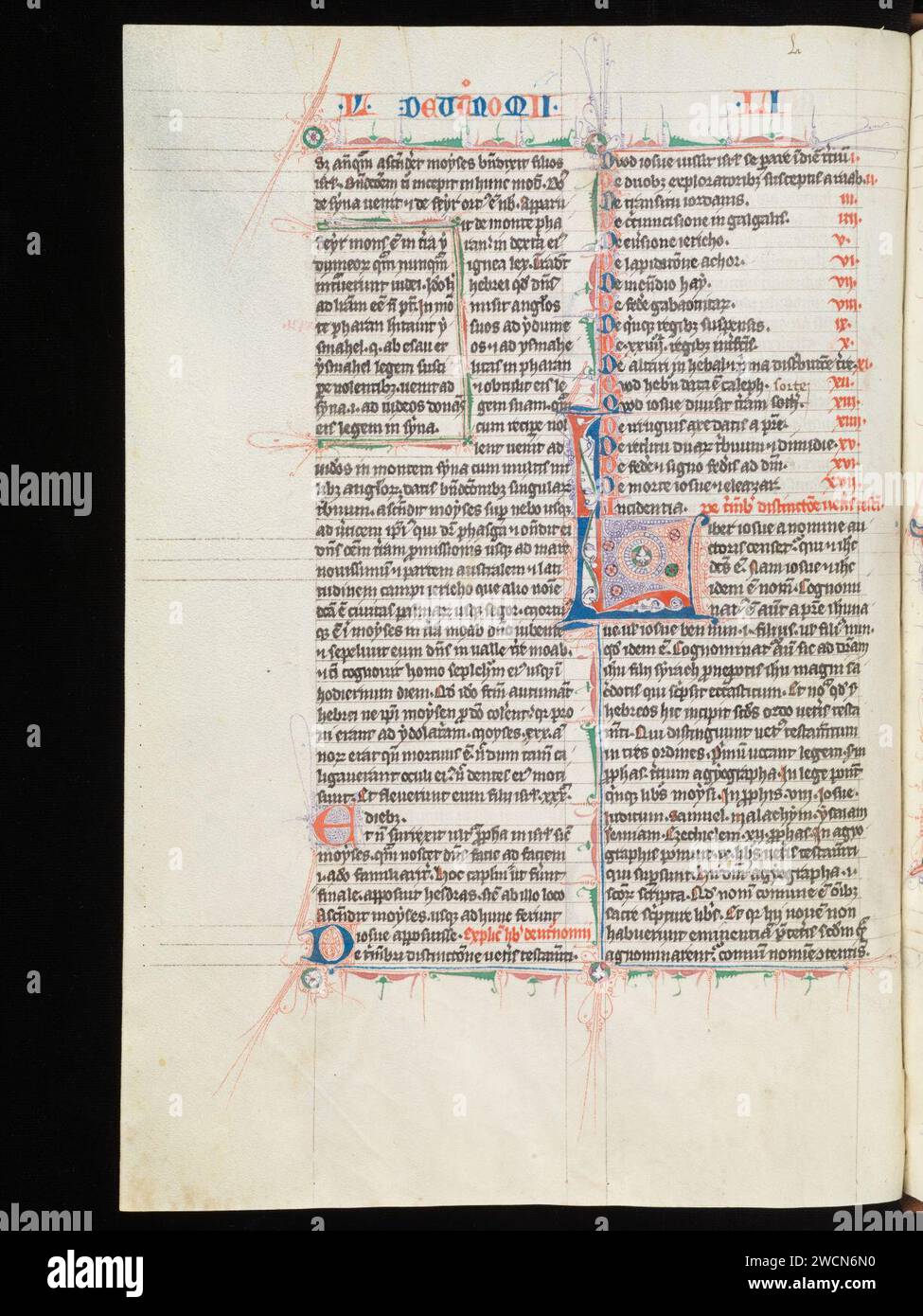 Aarau, Aargauer Kantonsbibliothek, MsWettF 9, F. 70v – Petrus Comestor, Alexander de Villa dei, Petrus Pictaviensis. Foto Stock