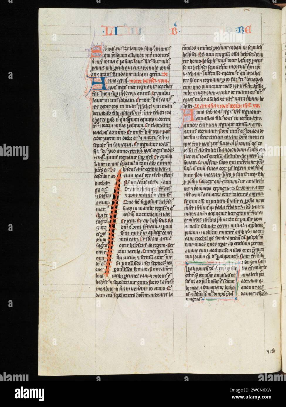 Aarau, Aargauer Kantonsbibliothek, MsWettF 9, F. 120v – Petrus Comestor, Alexander de Villa dei, Petrus Pictaviensis. Foto Stock