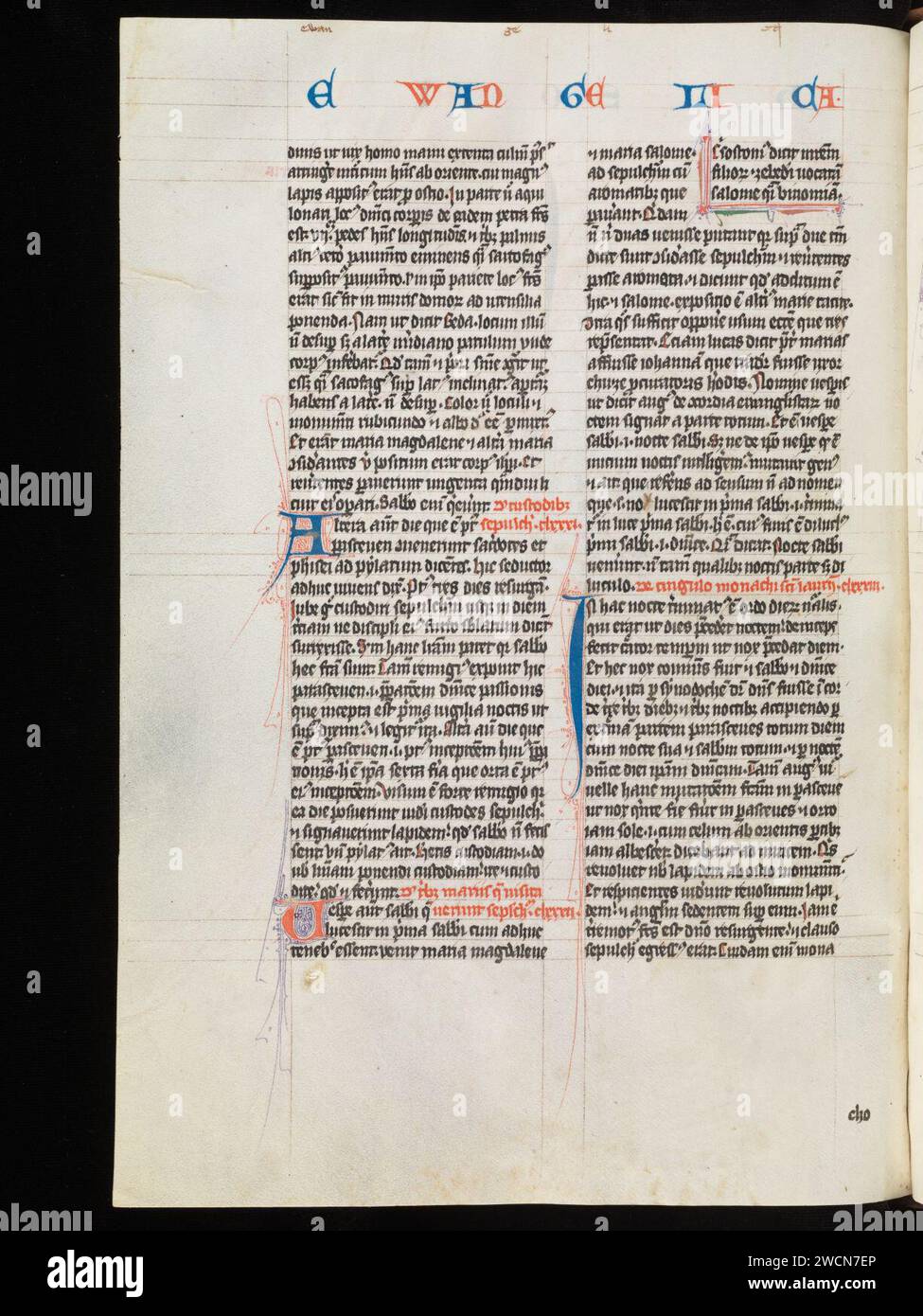 Aarau, Aargauer Kantonsbibliothek, MsWettF 9, F. 204v – Petrus Comestor, Alexander de Villa dei, Petrus Pictaviensis. Foto Stock