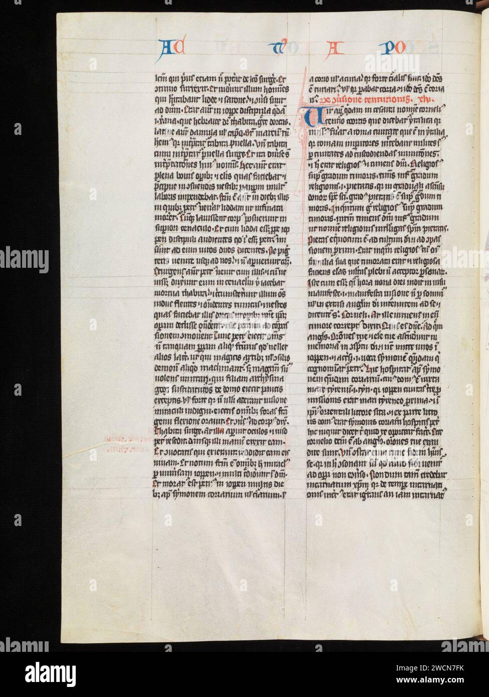Aarau, Aargauer Kantonsbibliothek, MsWettF 9, F. 218v – Petrus Comestor, Alexander de Villa dei, Petrus Pictaviensis. Foto Stock