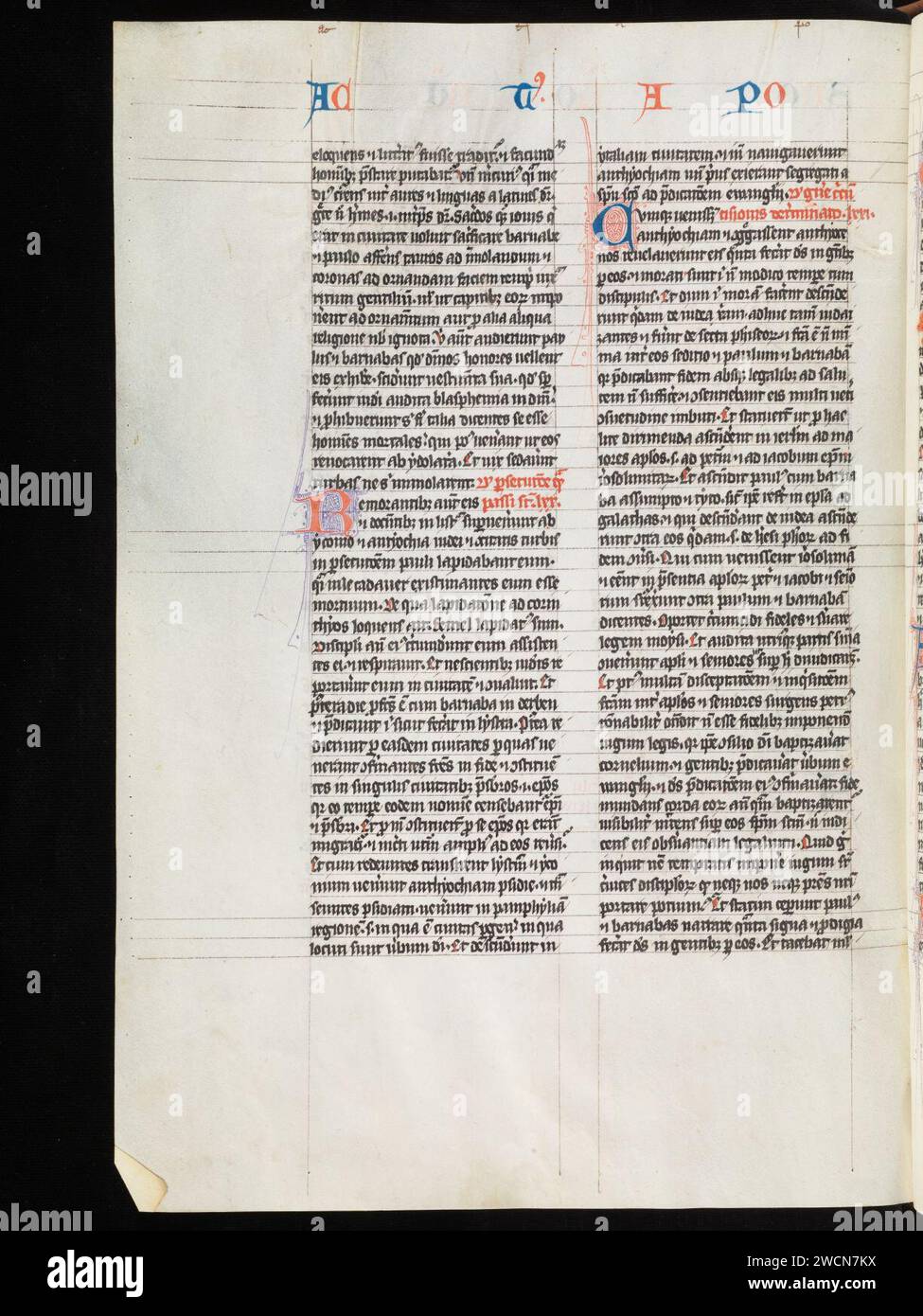 Aarau, Aargauer Kantonsbibliothek, MsWettF 9, F. 225v – Petrus Comestor, Alexander de Villa dei, Petrus Pictaviensis. Foto Stock