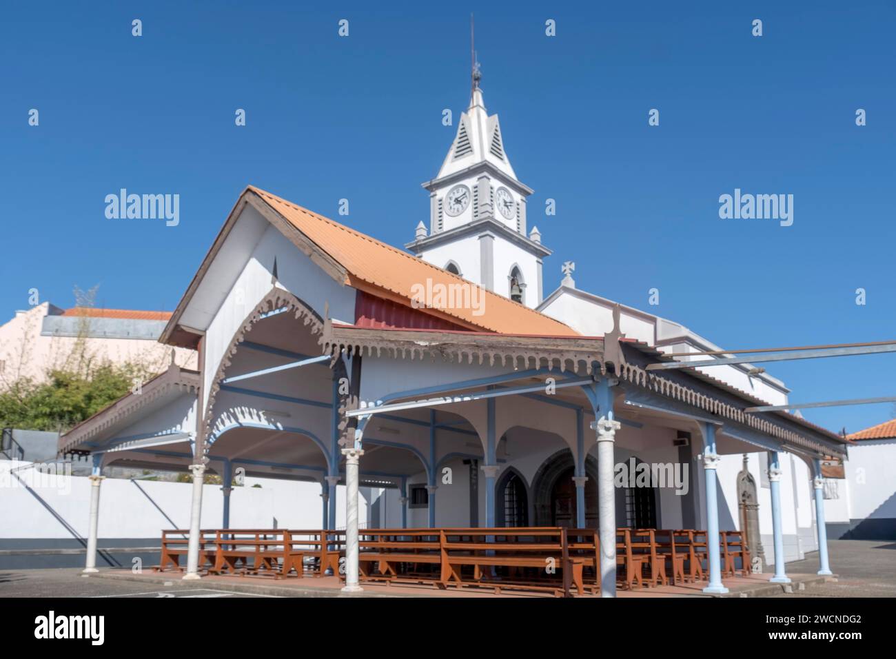 Capela de Nossa Senhora do Loreto, Chiesa di nostra Signora di Loreto, Arco da Calheta, Madeira, Portogallo Foto Stock