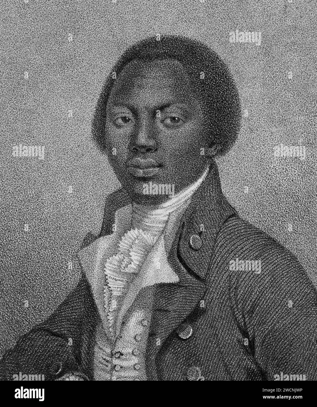Olaudah Equiano, scrittore e abolizionista noto per la maggior parte della sua vita come Gustavus Vassa (1745-1797) Foto Stock