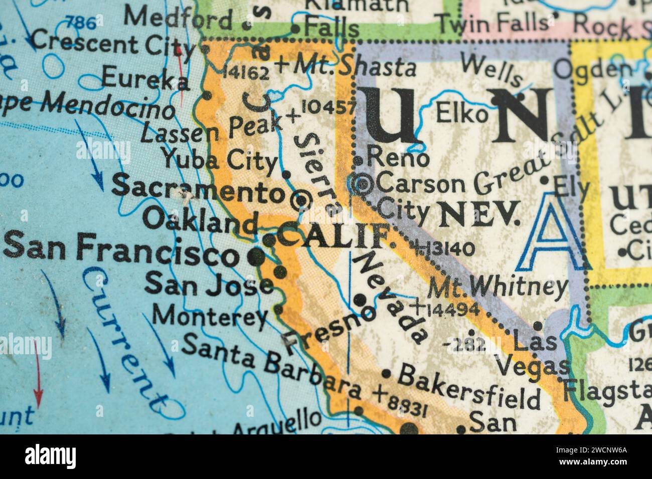 Magnete Frigorifero 3D Mappa California – Souvenir USA Fatto A Mano In Resina – Regalo Turistico Originale Per Casa E Cucina – Dimensioni 10x9 Cm