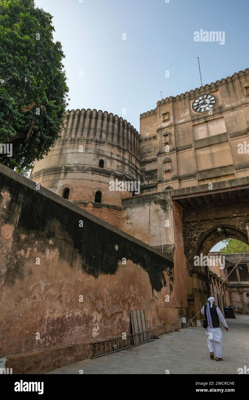 Ahmedabad, India - 10 gennaio 2024: Forte Bhadra ad Ahmedabad, Gujarat, India. Foto Stock