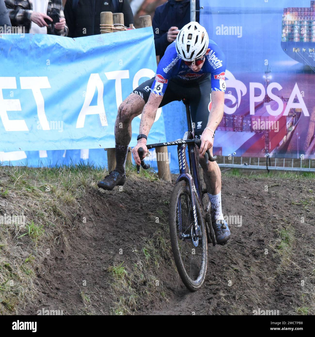 Tibor del grosso è un ciclista su strada e ciclista su strada olandese, che attualmente corre per il team di sviluppo Alpecin–Deceuninck dell'UCI Continental Foto Stock