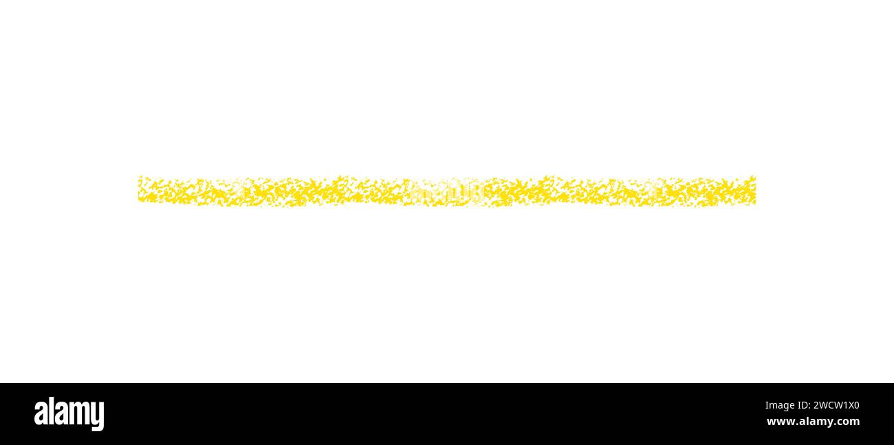 Semplice linea sottile disegnata a mano con pastelli di cera, gesso o carbone. Consistenza irregolare a secco della cera per sottolineare o evidenziare il testo. Linea disegnata a matita, Illustrazione Vettoriale