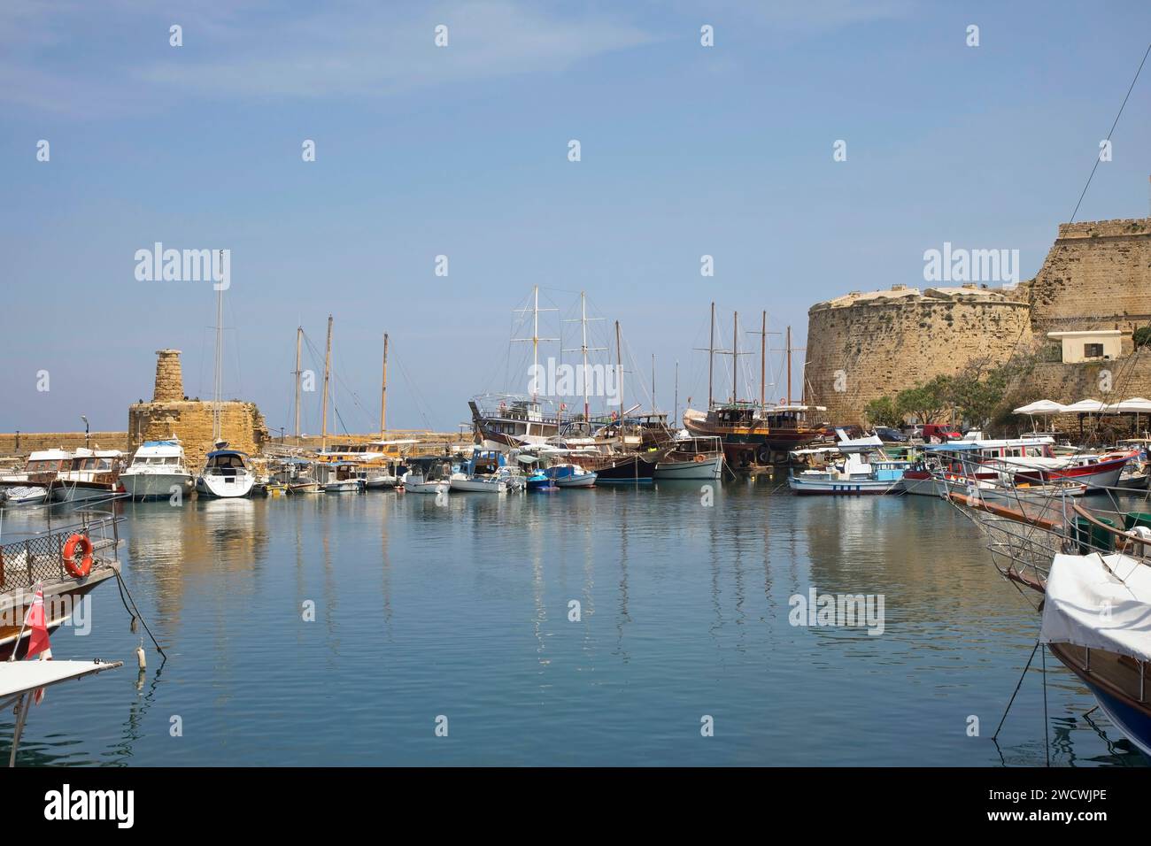 Porto di Kyrenia. Cipro Foto Stock
