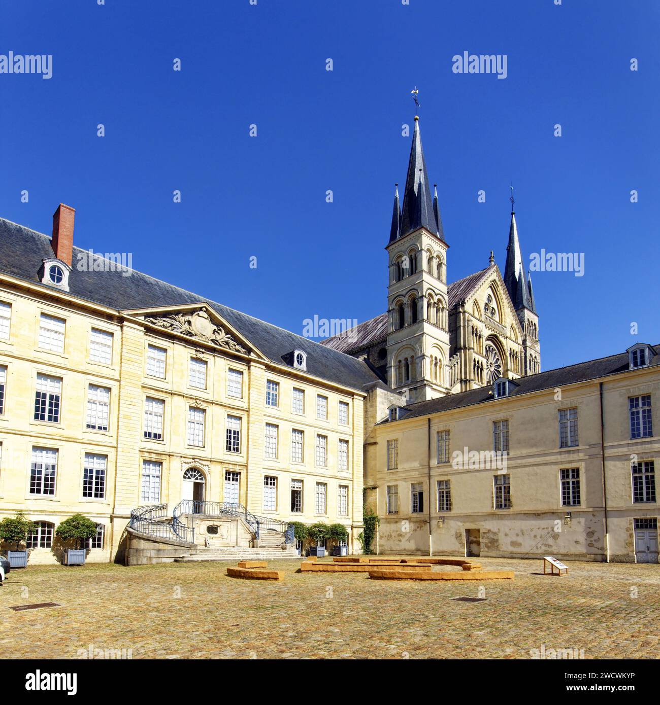 Francia, Marna, Reims, Basilica di St. Remi e museo, patrimonio dell'umanità dell'UNESCO Foto Stock