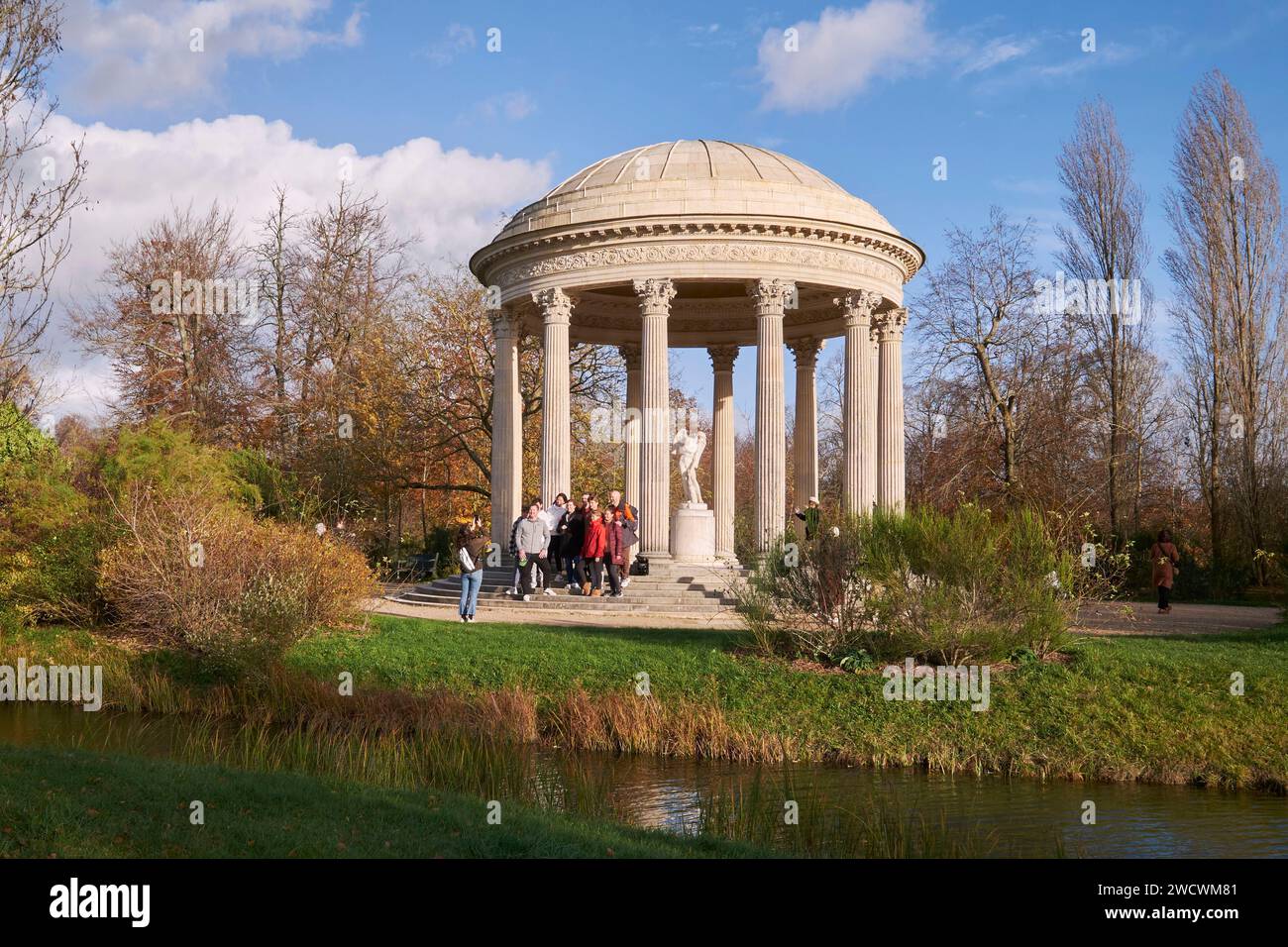 Francia, Yvelines, Versailles, Reggia di Versailles, dichiarata Patrimonio dell'Umanità dall'UNESCO, Domaine du Petit Trianon, il Tempio dell'amore Foto Stock