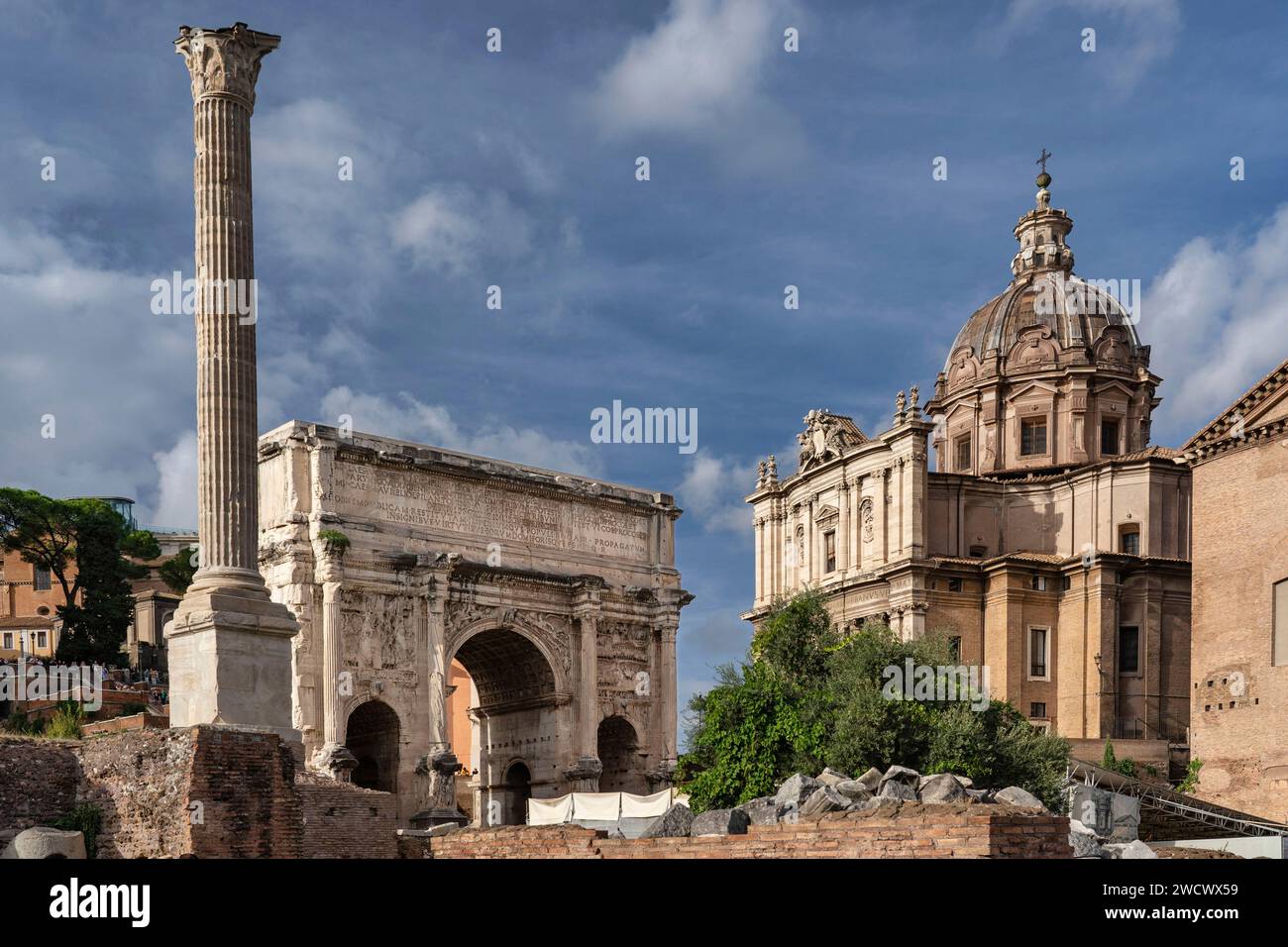 Italia, Lazio, Roma, foro Romano Foto Stock