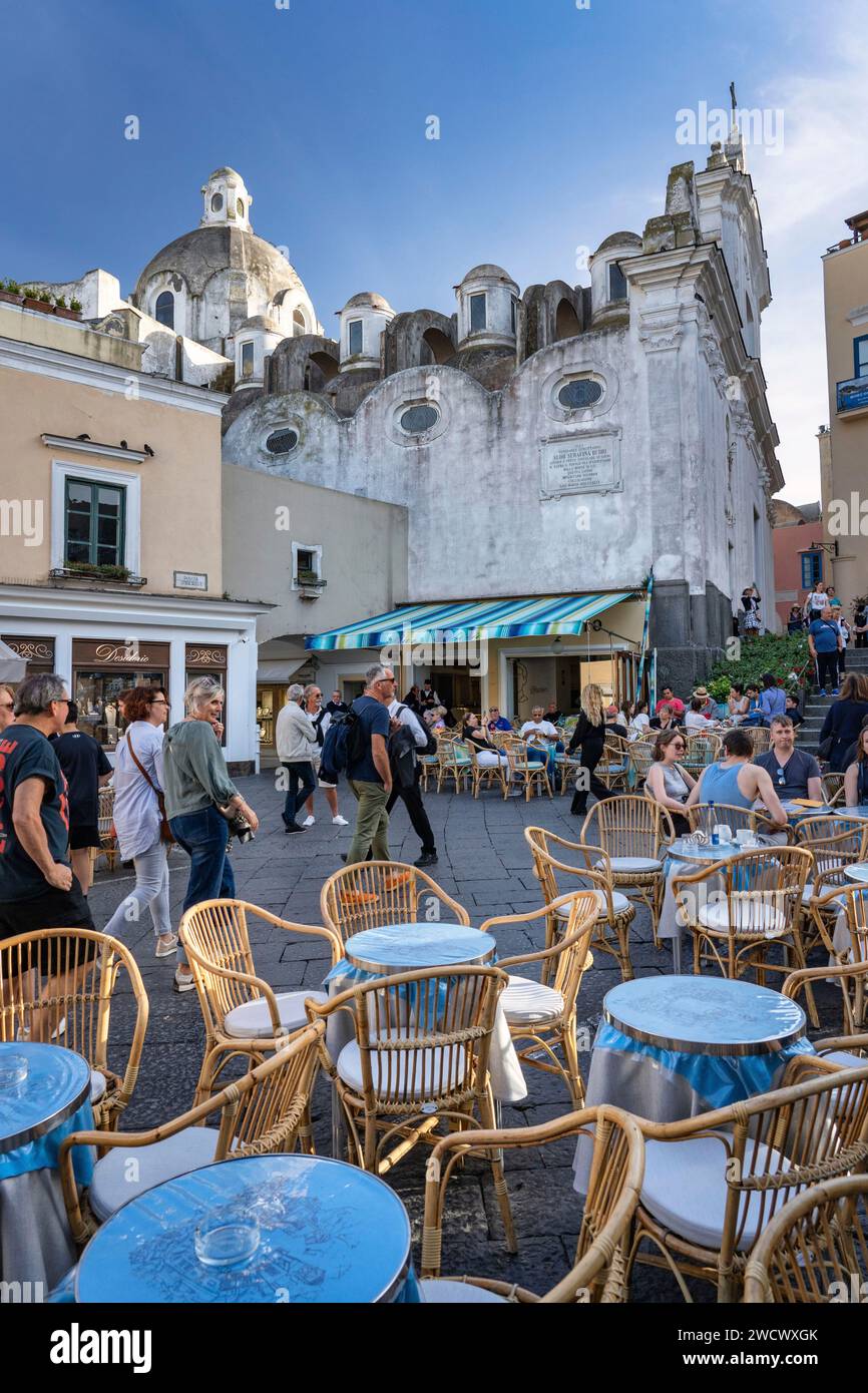 Italia, Campania, Golfo di Napoli, isola di Capri, Piazzetta di Capri Foto Stock