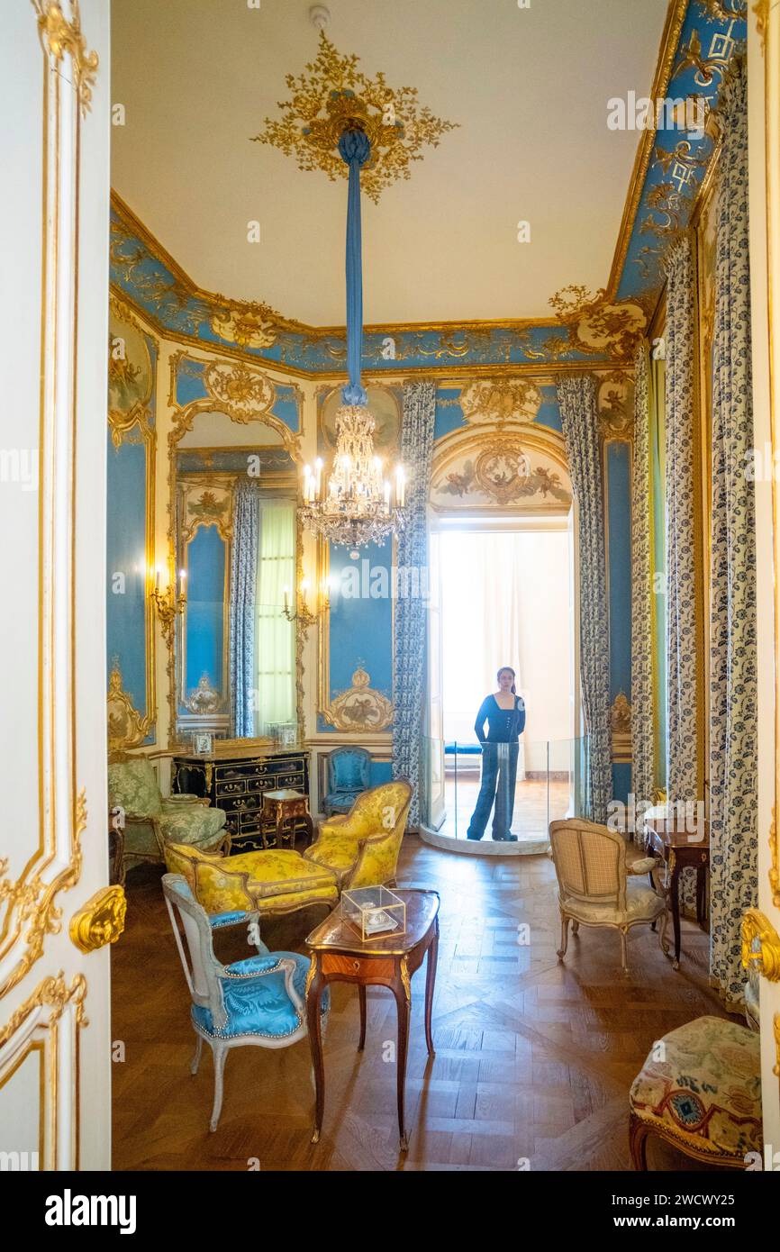 Francia, Parigi, area dichiarata Patrimonio dell'Umanità dall'UNESCO, Museo del Louvre, ala Sully, pittore del dipartimento di Arti Decorative Foto Stock
