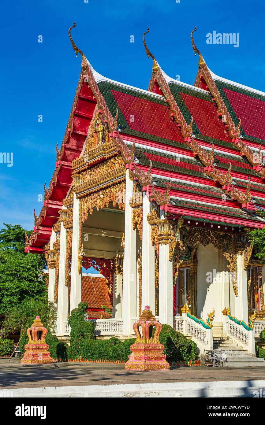 Thailandia, Bangkok, distretto di Lat Krabang, tempio buddista di Wat Lat Krabang Foto Stock