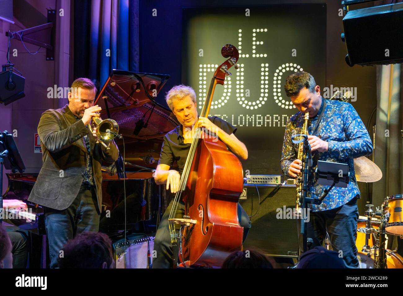 Francia, Parigi, il Jazz club Duc des Lombards, concerto di Kyle Eastwood Foto Stock