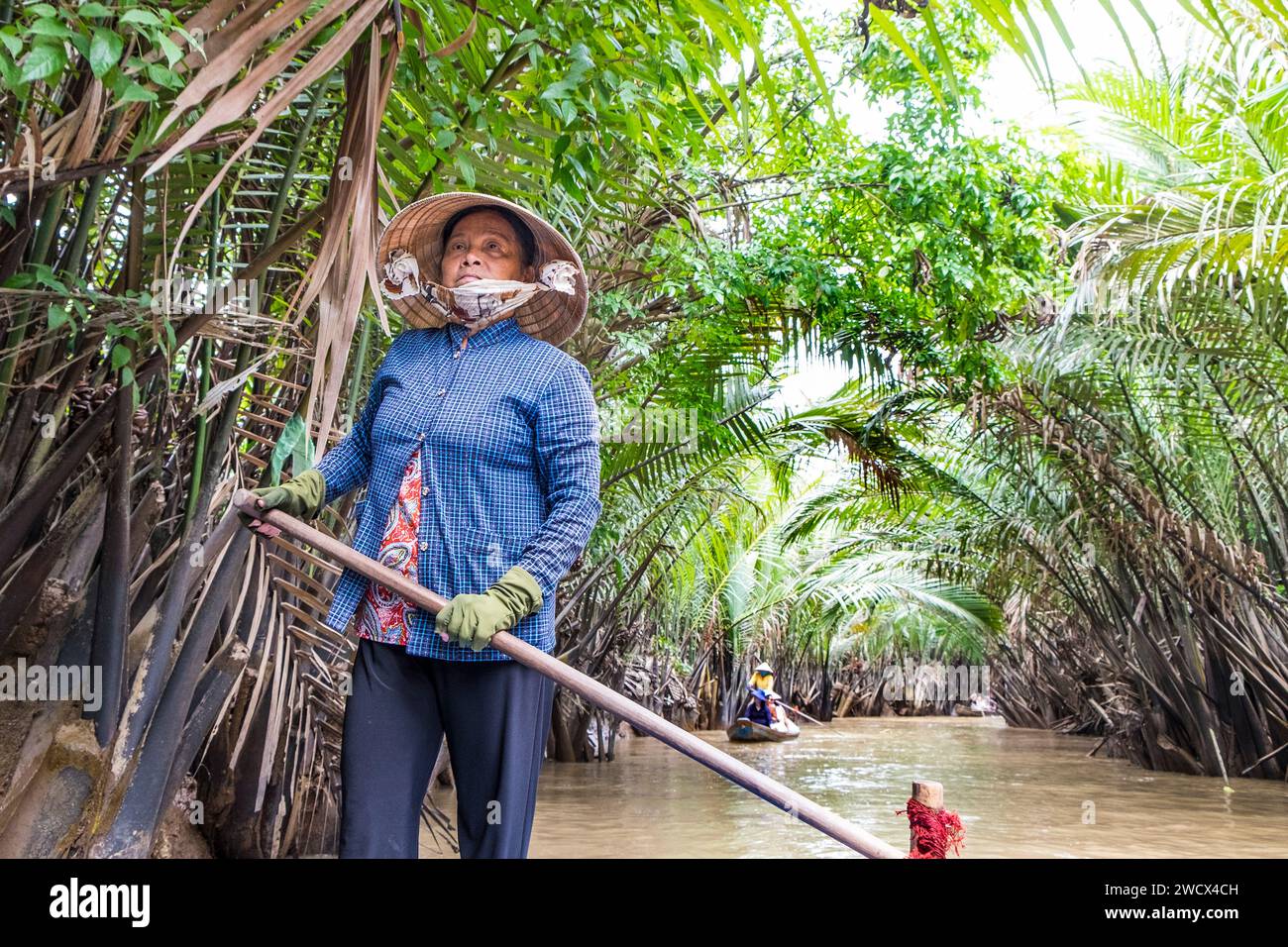 Il Vietnam, il Delta del Mekong Foto Stock