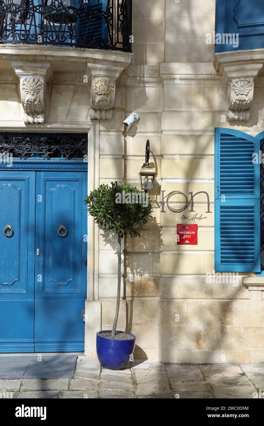 Ristorante Michelin 2023 Ion the Harbour a la Valletta Foto Stock